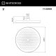 Верхний душ Whitecross Y1302NIB 27 см брашированный никель