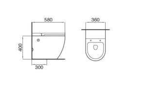 Унитаз Cerutti SELLA Pulse CT10198 безободковый белый