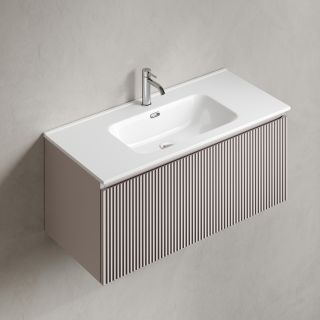 Тумба подвесная Sancos Сноб Р 1.0 (Snob R 1.0) SNR1.0100SM 100 см пыльная роза