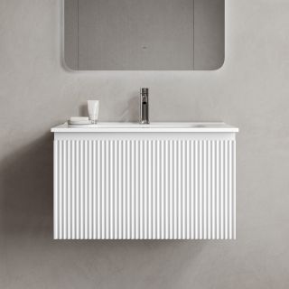 Тумба подвесная Sancos Сноб Р 1.0 (Snob R 1.0) SNR1.070W 70 см белый матовый