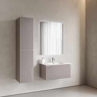 Тумба подвесная Sancos Сноб Р 1.0 (Snob R 1.0) SNR1.080SM 80 см пыльная роза