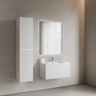 Тумба подвесная Sancos Сноб Р 1.0 (Snob R 1.0) SNR1.080W 80 см белый матовый