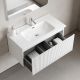 Тумба подвесная Sancos Сноб Р 1.0 (Snob R 1.0) SNR1.090W 90 см белый матовый