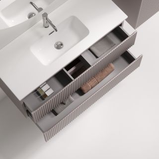 Тумба подвесная Sancos Сноб Р 390 (Snob R 390) SNR100/39SM 100 см пыльная роза
