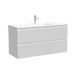 Тумба подвесная Sancos Сноб Р 390 (Snob R 390) SNR100/39W 100 см белый матовый