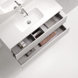Тумба подвесная Sancos Сноб Р 390 (Snob R 390) SNR100/39W 100 см белый матовый