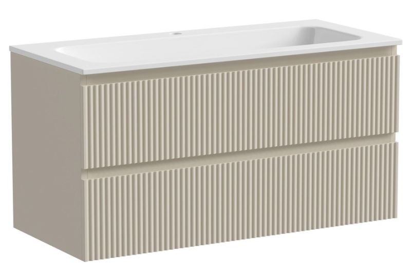Подвесная тумба под раковину Sancos Snob R SNR100CE 100см Beige Soft Подвесная тумба под раковину Sancos Snob R SNR100CE 100см Beige Soft