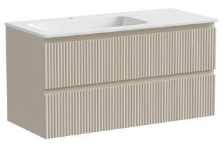Подвесная тумба под раковину Sancos Snob R SNR100LCE левая 100см Beige Soft Подвесная тумба под раковину Sancos Snob R SNR100LCE левая 100см Beige Soft
