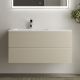 Подвесная тумба под раковину Sancos Snob R SNR100LCE левая 100см Beige Soft