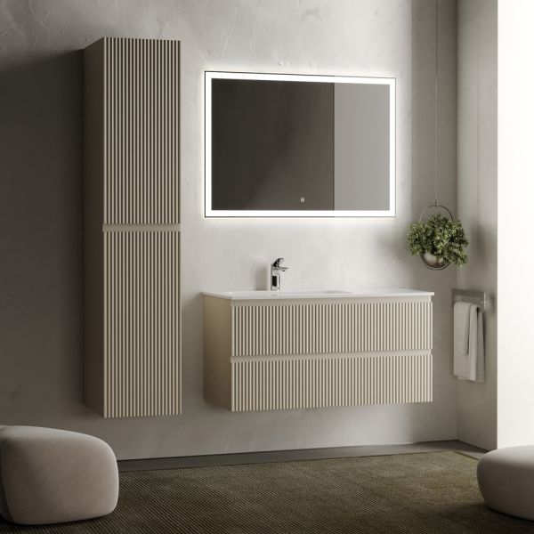 Подвесная тумба под раковину Sancos Snob R SNR100LCE левая 100см Beige Soft