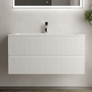 Подвесная тумба под раковину Sancos Snob R SNR100W 100см Bianco