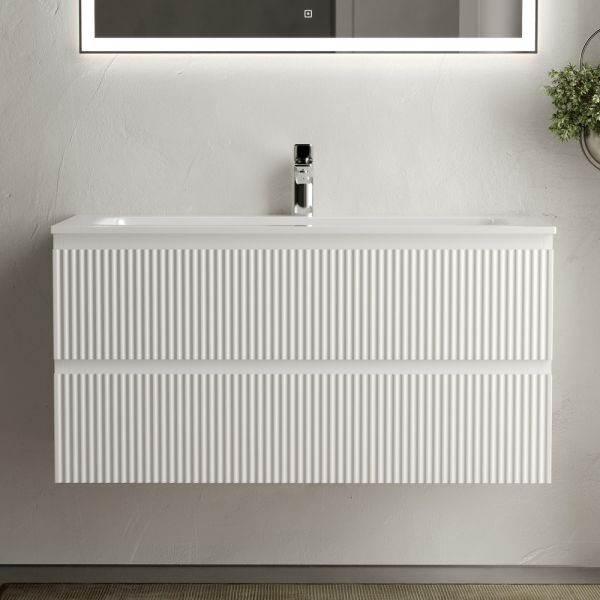 Подвесная тумба под раковину Sancos Snob R SNR100W 100см Bianco
