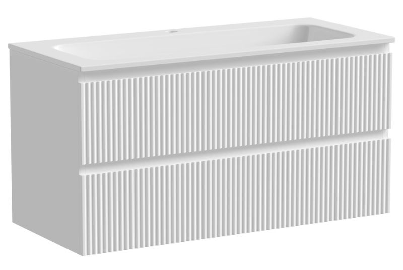 Подвесная тумба под раковину Sancos Snob R SNR100W 100см Bianco
