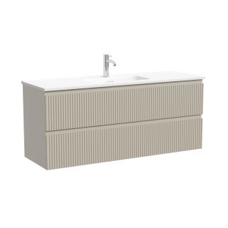 Тумба подвесная Sancos Сноб Р 390 (Snob R 390) SNR120/39CE 120 см бежевый матовый
