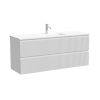 Тумба подвесная Sancos Сноб Р 390 (Snob R 390) SNR120/39W 120 см белый матовый