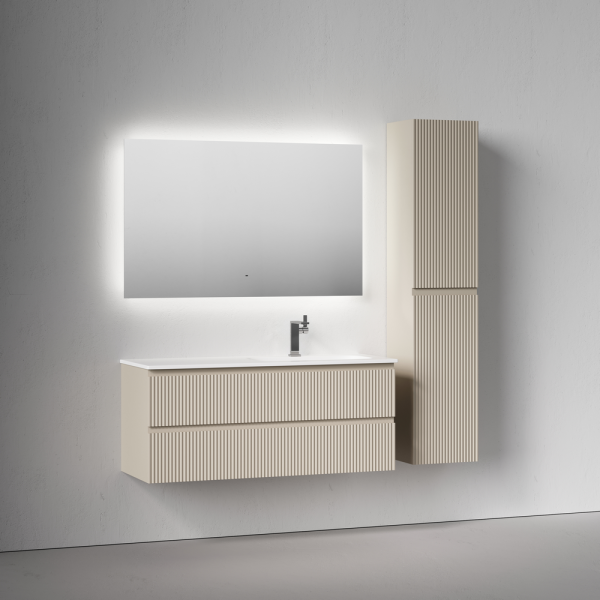 Тумба подвесная под раковину Sancos Snob R SNR120RCE правая 120 см Beige Soft
