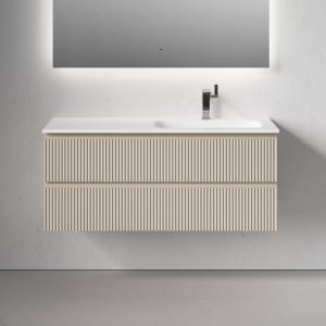 Тумба подвесная под раковину Sancos Snob R SNR120RCE правая 120 см Beige Soft