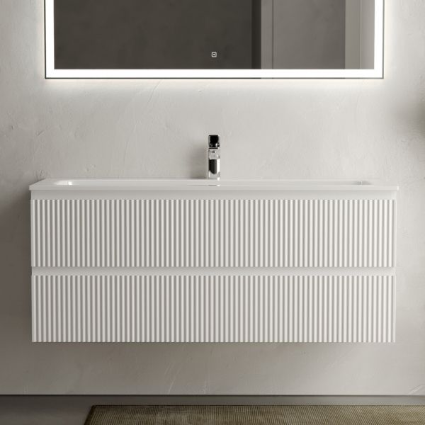 Подвесная тумба под раковину Sancos Snob R SNR120W 120см Bianco