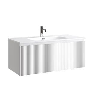 Тумба подвесная Sancos Сноб Р 1.0 (Snob R 1.0) SNR1.0100W 100 см белый матовый