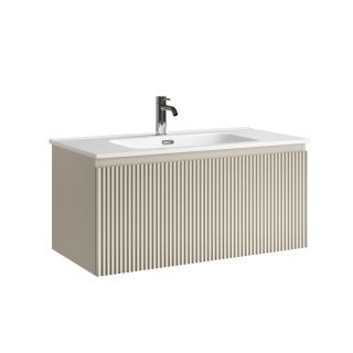 Тумба подвесная Sancos Сноб Р 1.0 (Snob R 1.0) SNR1.090CE 90 см бежевый матовый