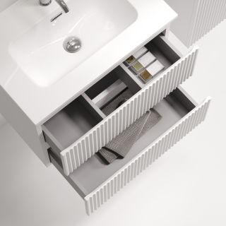 Тумба подвесная Sancos Сноб Р 390 (Snob R 390) SNR60/39W 60 см белый матовый