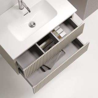 Тумба подвесная Sancos Сноб Р 1.0 (Snob R 1.0) SNR70/39CE 70 см бежевый матовый