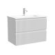 Тумба подвесная Sancos Сноб Р 390 (Snob R 390) SNR70/39W 70 см белый матовый
