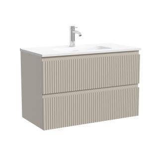 Тумба подвесная Sancos Сноб Р 390 (Snob R 390) SNR80/39CE 80 см бежевый матовый