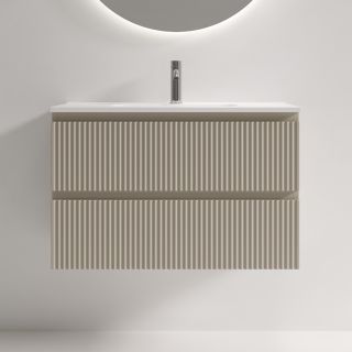 Тумба подвесная Sancos Сноб Р 390 (Snob R 390) SNR80/39CE 80 см бежевый матовый