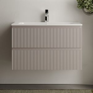 Подвесная тумба под раковину Sancos Snob R SNR80SM 80см Doha Soft