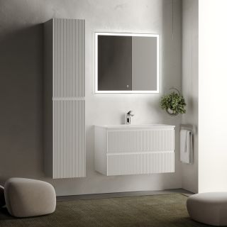 Подвесная тумба под раковину Sancos Snob R SNR80W 80см Bianco