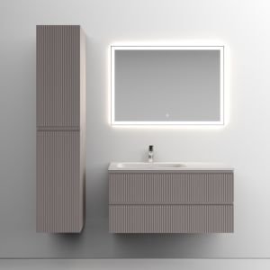Подвесная тумба под раковину Sancos Snob T SNT100LSM левая 100см Doha Soft