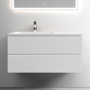 Подвесная тумба под раковину Sancos Snob T SNT100LW левая 100см Bianco