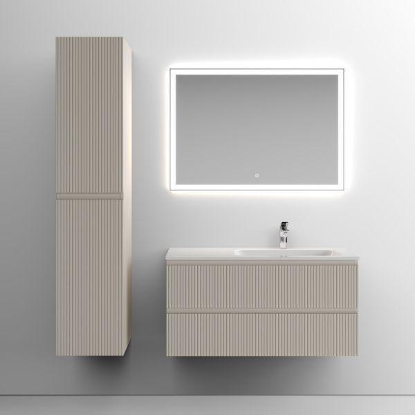Подвесная тумба под раковину Sancos Snob T SNT100RCE правая 100см Beige Soft