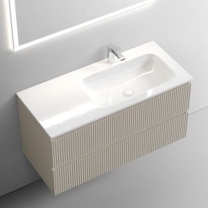 Подвесная тумба под раковину Sancos Snob T SNT100RCE правая 100см Beige Soft