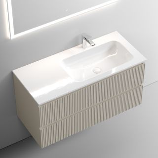 Подвесная тумба под раковину Sancos Snob T SNT100RCE правая 100см Beige Soft