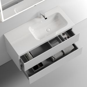 Подвесная тумба под раковину Sancos Snob T SNT100RW правая 100см Bianco