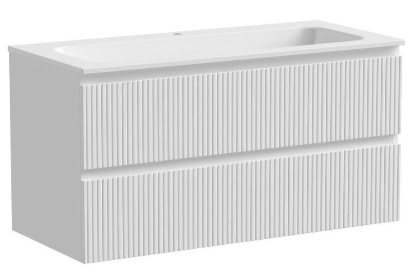 Подвесная тумба под раковину Sancos Snob T SNT100W 100см Bianco