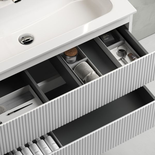 Подвесная тумба под раковину Sancos Snob T SNT100W 100см Bianco