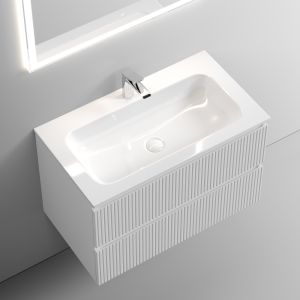Подвесная тумба под раковину Sancos Snob T SNT80W 80см Bianco