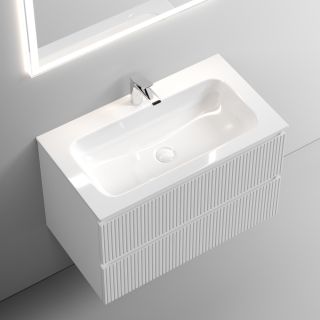 Подвесная тумба под раковину Sancos Snob T SNT80W 80см Bianco