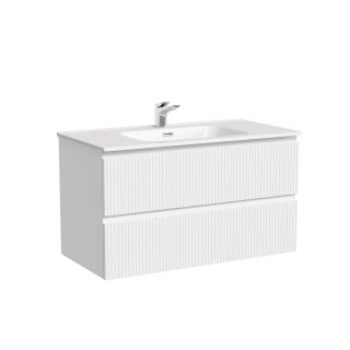 Тумба подвесная Sancos Сноб Т (Snob T) SNT90W 90 см белый матовый