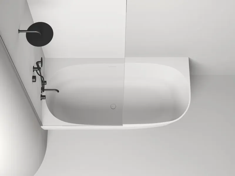 Ванна из искусственного камня Salini Sofia Corner L S-Sense 102515G 170x85см белый глянцевый