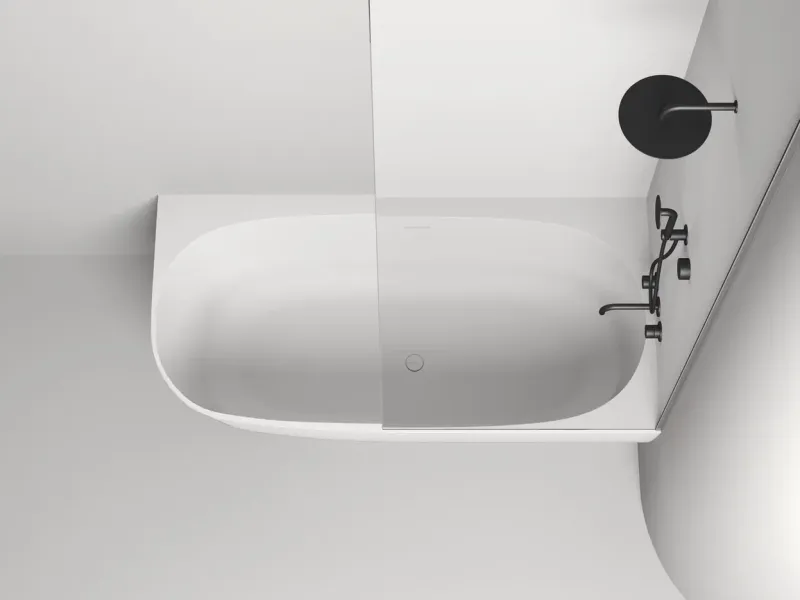 Ванна из искусственного камня Salini Sofia Corner R S-Stone 102524MRH 170x85см RAL снаружи