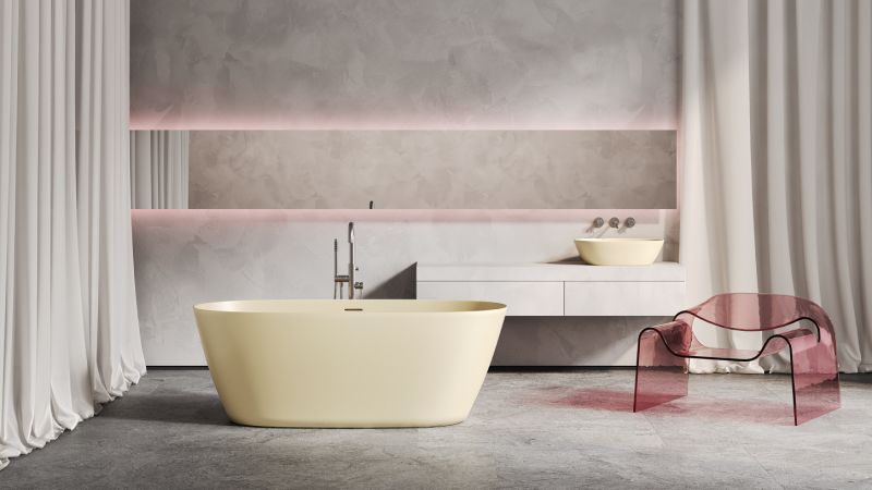 Ванна из искусственного камня Salini Sofia S-Sense 102516GRF 170x80см RAL полностью