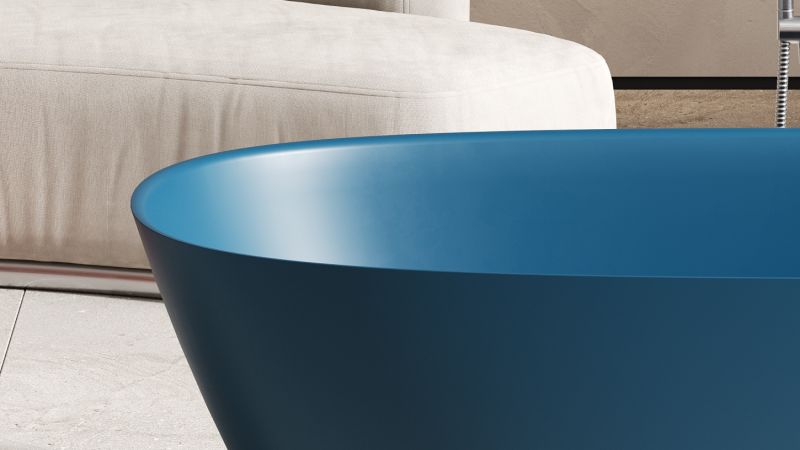 Ванна из искусственного камня Salini Sofia S-Sense 102519GRF 185x90см RAL полностью