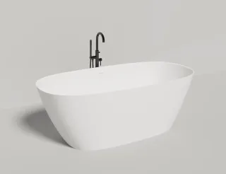 Ванна из искусственного камня Salini Sofia S-Stone 102529M 185x90см белый матовый Ванна из искусственного камня Salini Sofia S-Stone 102529M 185x90см белый матовый