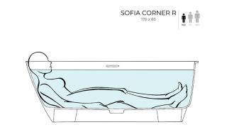 Ванна из искусственного камня Salini Sofia Corner R S-Sense 102514G 170x85см белый глянцевый Ванна из искусственного камня Salini Sofia Corner R S-Sense 102514G 170x85см белый глянцевый