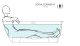 Ванна из искусственного камня Salini Sofia Corner R S-Sense 102514G 170x85см белый глянцевый
