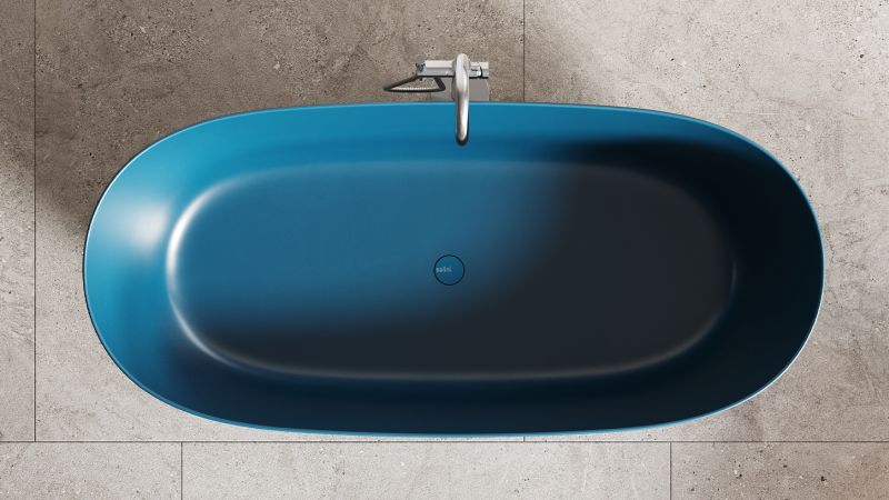 Ванна из искусственного камня Salini Sofia Light S-Sense 103611GRF 165x75см без перелива RAL полностью